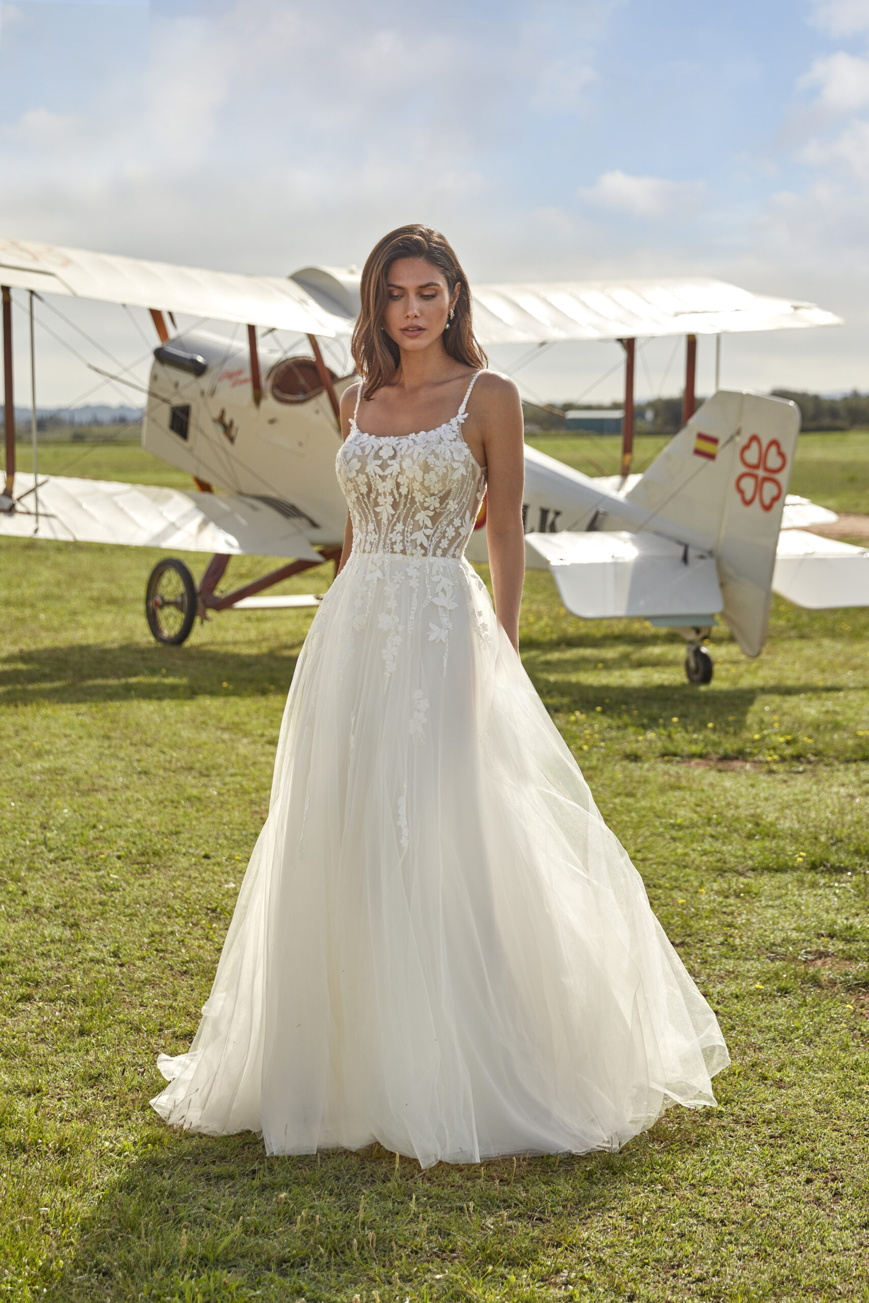 robe de mariee col carre