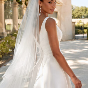 robe satin taille basque bretelle