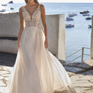 robe en tulle semi transparence